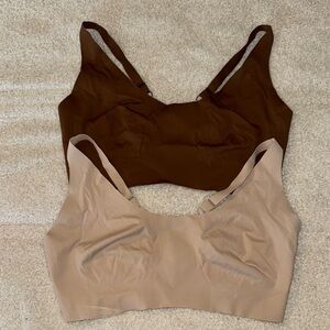 Maurices Tan and Brown Seamless Bras